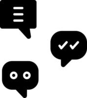 Group Chat Vector Icon Design