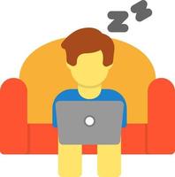 Lazy Work Vector Icon Design