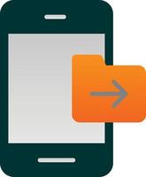 Send Folder Vector Icon Design