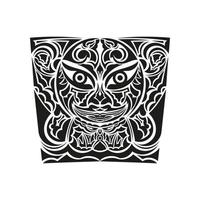 Tribal african mask vector icon.Black vector icon isolated on white background tribal african mask.