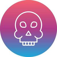 icono de vector de calavera