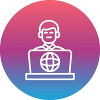Internet Addiction Vector Icon