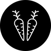 icono de vector de zanahorias