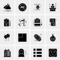 16 Universal Business Icons Vector Creative Icon Illustration to use in web and Mobile Related project