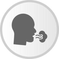 inhalar icono de vector