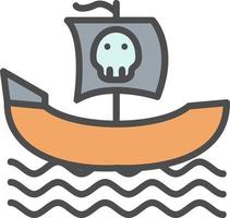 Pirate Ship Vector Icon