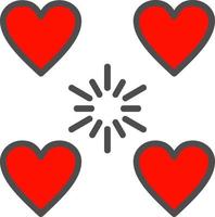 Hearts Vector Icon