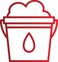 Water Bucket Vector Icon