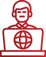 Internet Addiction Vector Icon