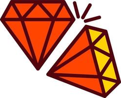 icono de vector de diamante