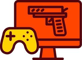 icono de vector de juego de tiro