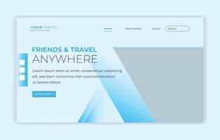 web Landing page template design vector