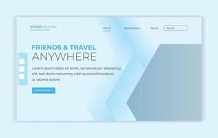 web Landing page template design vector