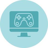 icono de vector de juego en línea