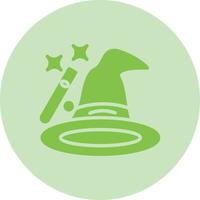 icono de vector de sombrero de mago