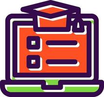 Online Course Vector Icon Design