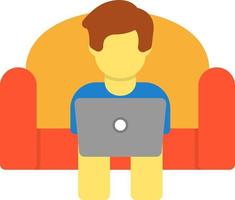 Working on Couch Vector Icon Design