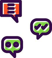 Group Chat Vector Icon Design