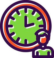 diseño de icono de vector de horas de trabajo