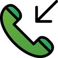 Incoming Call Vector Icon Design