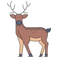 Reindeer which can easily modify or edit vector