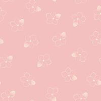 Floral seamless pattern in gentle pastel shade in vector