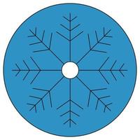 Snowflake which can easily modify or edit vector