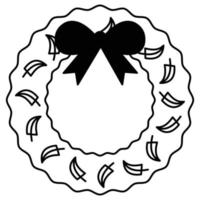 Wreath which can easily modify or edit vector