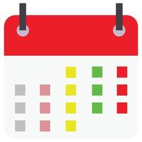 calendario que puede modificar o editar fácilmente vector