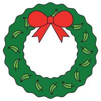 Wreath which can easily modify or edit vector