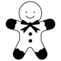 Gingerbread Man which can easily modify or edit vector