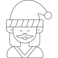 Santa Dirty which can easily modify or edit vector