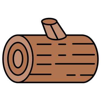 Wood which can easily modify or edit vector