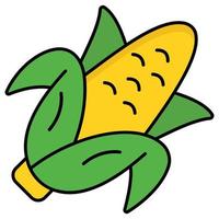 Corn which can easily modify or edit vector