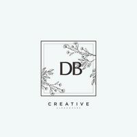 DB Beauty vector initial logo art, handwriting logo of initial signature, wedding, fashion, jewerly, boutique, floral and botanical with creative template for any company or business.