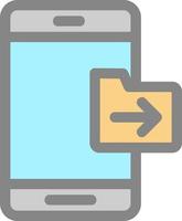 Send Folder Vector Icon Design