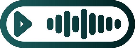 Voice Message Vector Icon Design