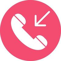 Incoming Call Vector Icon Design