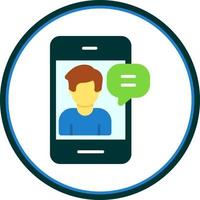 Smartphone Meeting Vector Icon Design