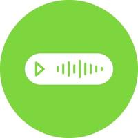 Voice Message Vector Icon Design