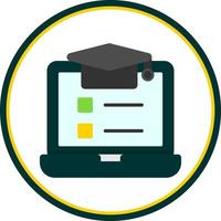 Online Course Vector Icon Design