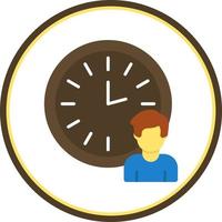 diseño de icono de vector de horas de trabajo