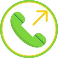 Outgoing Call Vector Icon Design