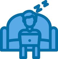 Lazy Work Vector Icon Design