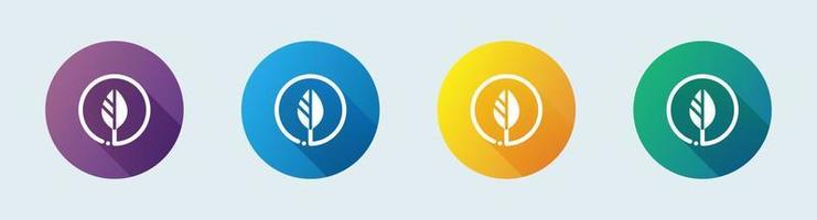 Agriculture solid icon in flat design style. Nature signs vector illustration.