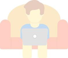 Working on Couch Vector Icon Design