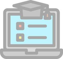 Online Course Vector Icon Design