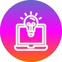 diseño de icono de vector de ideas de trabajo