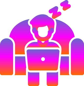 Lazy Work Vector Icon Design
