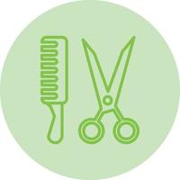 icono de vector de herramientas de peluquero